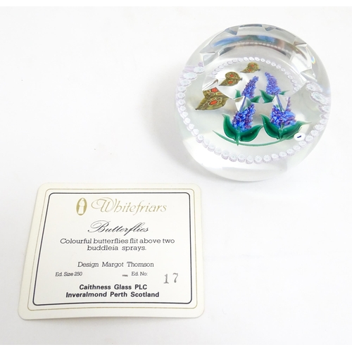 238 - Margot Thomson for Caithness Whitefriars Collection : A limited edition Caithness glass paperweight ... 