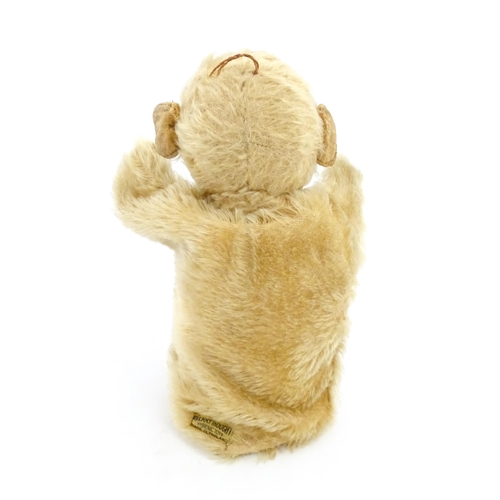 1269 - Toy: A Merrythought mohair hand puppet modelled as a monkey. Approx. 9 1/4