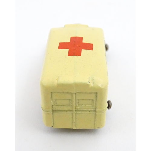 1272 - Toys: A boxed Dinky Toys die cast scale model of a helicopter no. 716. Together with three Moko Lesn... 