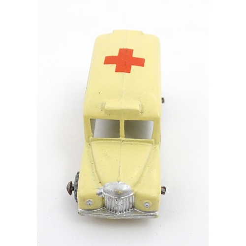 1272 - Toys: A boxed Dinky Toys die cast scale model of a helicopter no. 716. Together with three Moko Lesn... 