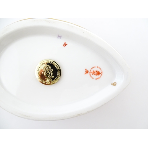 109 - Two Royal Crown Derby paperweights modelled as Computer Mouse, and Dormouse. Both boxed. Largest app... 