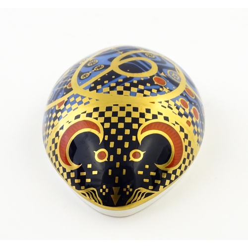 109 - Two Royal Crown Derby paperweights modelled as Computer Mouse, and Dormouse. Both boxed. Largest app... 