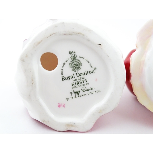 146A - Five small Royal Doulton ladies comprising Valerie HN2107, Belle HN 2340, Kirsty HN3213, Fair Maiden... 