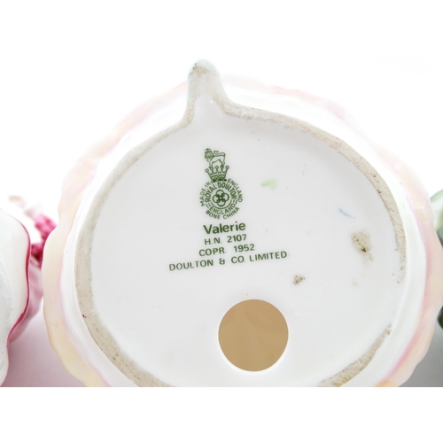 146A - Five small Royal Doulton ladies comprising Valerie HN2107, Belle HN 2340, Kirsty HN3213, Fair Maiden... 