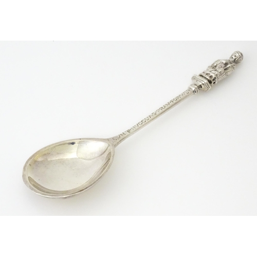 398 - A silver apostle spoon hallmarked Sheffield 1973, maker Royal Irish Silver Co. Approx. 6 1/4