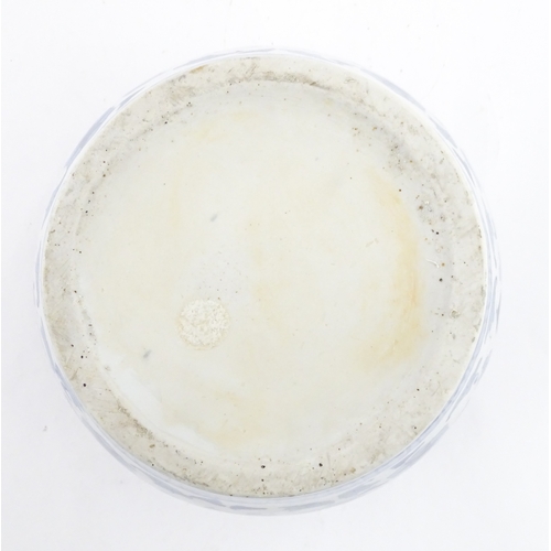 153 - An Oriental blue and white planter with floral and foliate decoration. Approx. 10