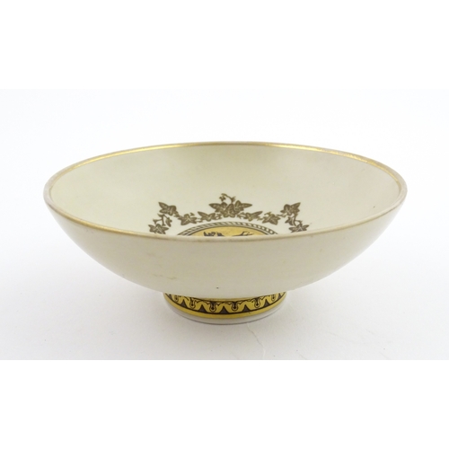 64 - A Royal Copenhagen dish with snowdrop detail, model no. 2685 / 852. Together with a small Kobenhavn ... 