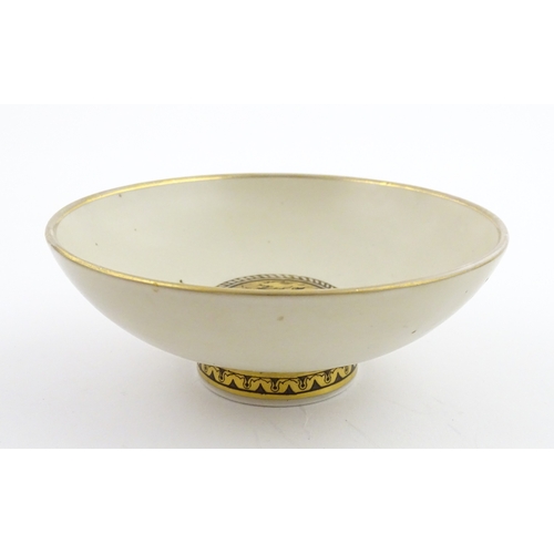 64 - A Royal Copenhagen dish with snowdrop detail, model no. 2685 / 852. Together with a small Kobenhavn ... 