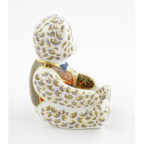 116 - A Royal Crown Derby paperweight modelled as a Regal Goldie Bear. Signed under John Ablitt. Boxed. Ap... 