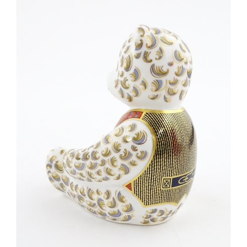 116 - A Royal Crown Derby paperweight modelled as a Regal Goldie Bear. Signed under John Ablitt. Boxed. Ap... 