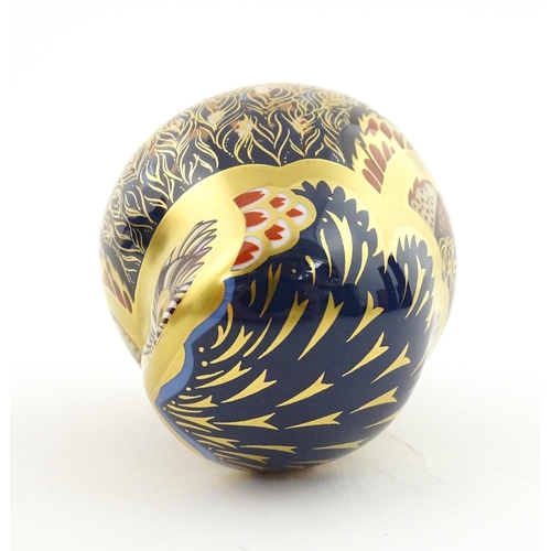 118 - A Royal Crown Derby paperweight modelled as a Little Owl. Boxed. Approx. 3 1/4