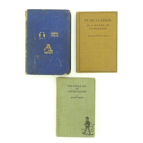 1815 - Books: Three books comprising The Slang Dictionary; or, the Vulgar Words, Street Phrases, and 