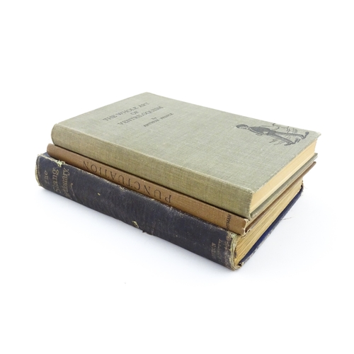 1815 - Books: Three books comprising The Slang Dictionary; or, the Vulgar Words, Street Phrases, and 