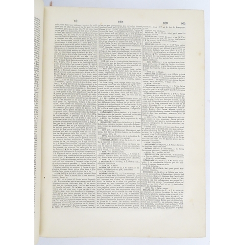 1929 - Books: Dictionnaire de la Langue Francaise, Volumes 1 - 4, by E. Littre. Published Paris, 1882-3 (4)