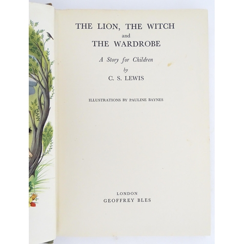 929 - Book: The Lion, The Witch and The Wardrobe, by C. S. Lewis, illustrated by Pauline Baynes. First Edi... 