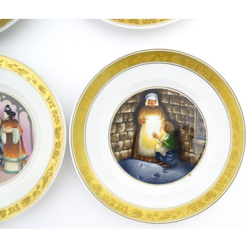 81 - Eight Royal Copenhagen collectors plates from the Hans Christian Andersen series comprising, The Emp... 