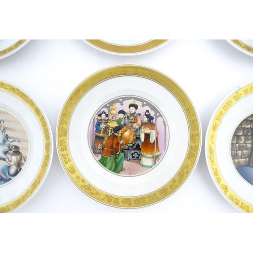 81 - Eight Royal Copenhagen collectors plates from the Hans Christian Andersen series comprising, The Emp... 