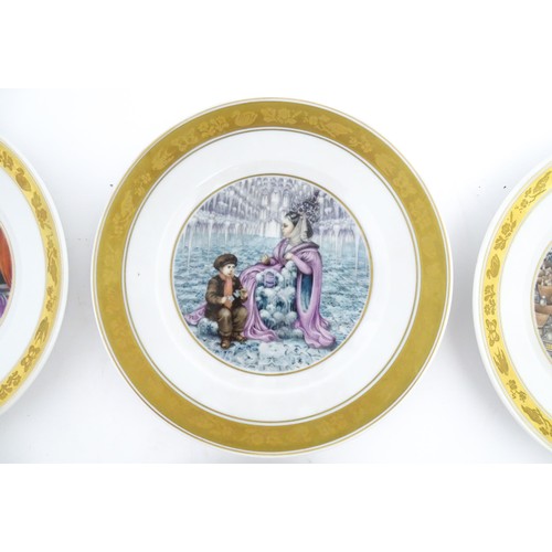 81 - Eight Royal Copenhagen collectors plates from the Hans Christian Andersen series comprising, The Emp... 