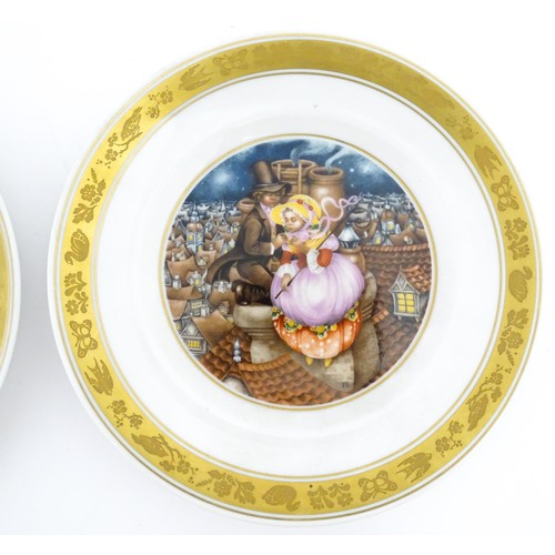 81 - Eight Royal Copenhagen collectors plates from the Hans Christian Andersen series comprising, The Emp... 