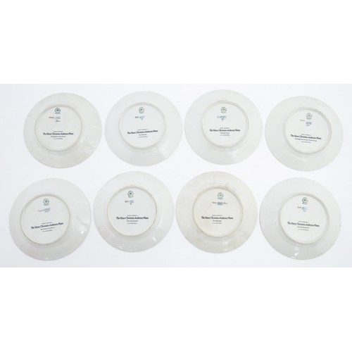 81 - Eight Royal Copenhagen collectors plates from the Hans Christian Andersen series comprising, The Emp... 