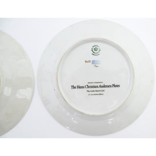 81 - Eight Royal Copenhagen collectors plates from the Hans Christian Andersen series comprising, The Emp... 