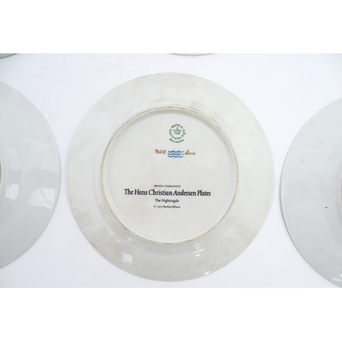 81 - Eight Royal Copenhagen collectors plates from the Hans Christian Andersen series comprising, The Emp... 