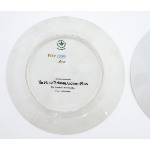 81 - Eight Royal Copenhagen collectors plates from the Hans Christian Andersen series comprising, The Emp... 