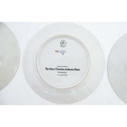 81 - Eight Royal Copenhagen collectors plates from the Hans Christian Andersen series comprising, The Emp... 