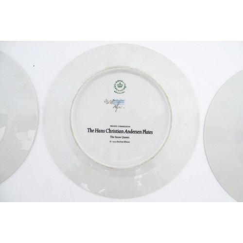 81 - Eight Royal Copenhagen collectors plates from the Hans Christian Andersen series comprising, The Emp... 