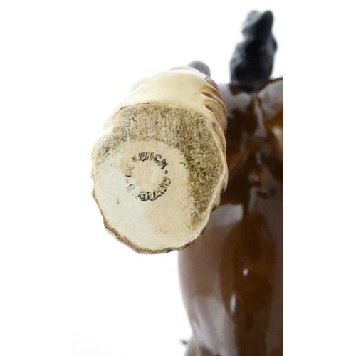 119 - A Beswick model of a Cantering Shire Horse. Marked under. Approx. 8