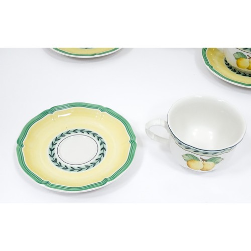 185 - A quantity of Villeroy & Boch tea and dinner wares in the French Garden Valence and French Garden Fl... 