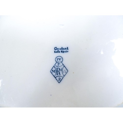 186 - A quantity of Copeland late Spode blue and white dinner wares decorated with ruins to include plates... 
