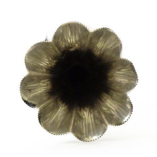 337 - A small silver bud vase of fluted form hallmarked London 1902 Approx. 4