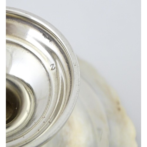376 - A small silver pedestal tazza hallmarked Birmingham 1927, maker Mappin & Webb. Approx. 2 1/2