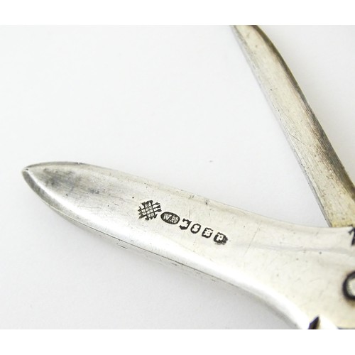363 - Mappin & Webb Princes Plate grape shears together with silver plated grape shears. Largest approx. 7... 