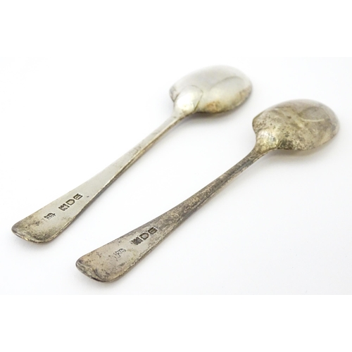 409 - Five assorted silver flatware to include a pair of teaspoons hallmarked London 1910, sugar tongs hal... 