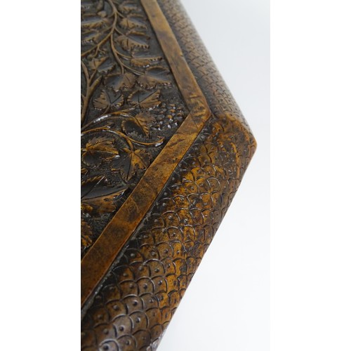 1429 - An early / mid 20thC Moorish table of unusually large proportions and walnut construction, with an o... 