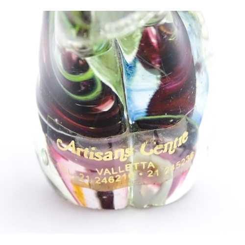 237 - Five various Mdina glass models to include examples formed as a penguin, dolphin, various birds etc.... 