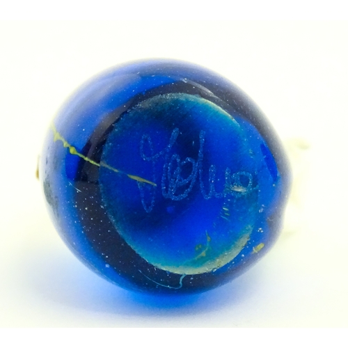 237 - Five various Mdina glass models to include examples formed as a penguin, dolphin, various birds etc.... 