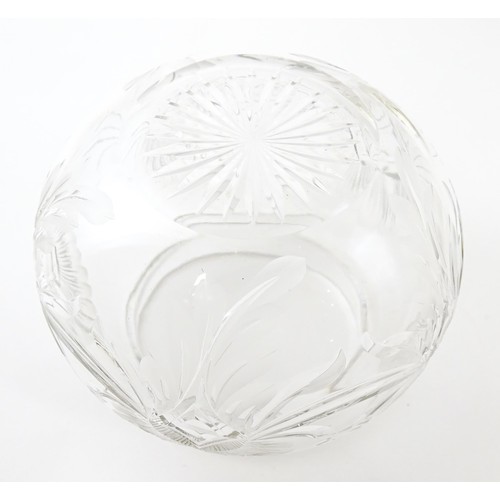 506 - A cut glass preserve pot with silver lid, hallmarked Sheffield 1921, maker Cooper Brothers & Sons Lt... 