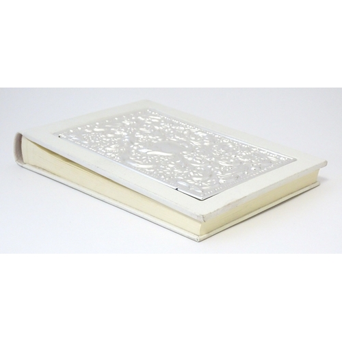 514 - A photograph album with embossed silver mount hallmarked Sheffield 2000, maker Carrs of Sheffield. B... 