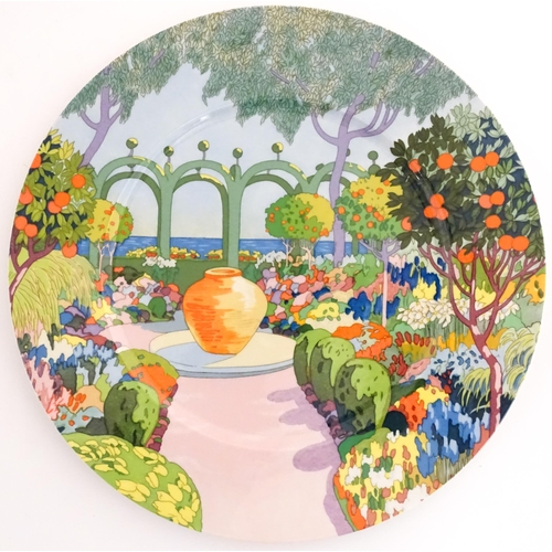 201 - Twelve Villeroy & Boch chargers / collector's plates from the Jardins Francais series. Marked under.... 