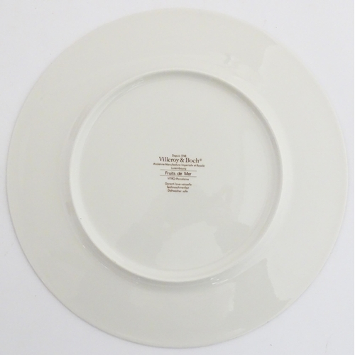 201 - Twelve Villeroy & Boch chargers / collector's plates from the Jardins Francais series. Marked under.... 