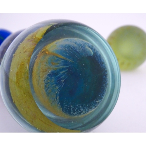 224 - Maltese glass :  A quantity of assorted glass paperweights, some with stylised sea urchin decoration... 