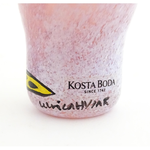 226 - Two Kosta Boda items comprising an Open Minds vase designed by Ulrica Hydman Vallien (1938-2018), an... 