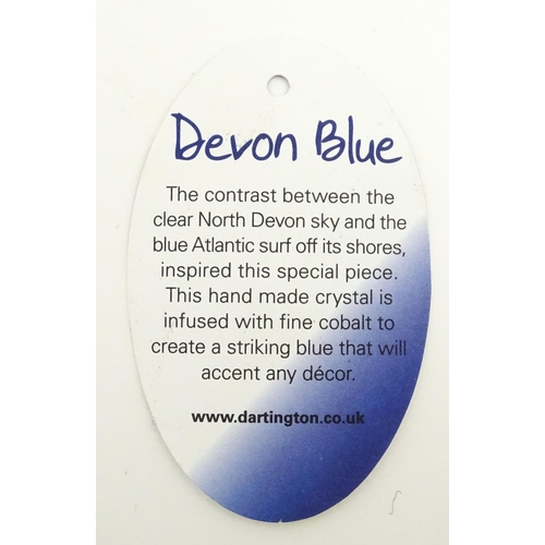 239 - Assorted glassware to include a ' Devon Blue' vase by Dartington, a Caithness glass vase with Robin ... 