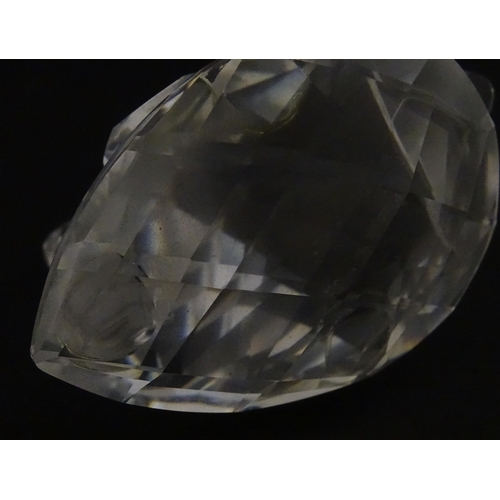 305 - Eight Swarovski crystal models of swans. Largest approx. 2 3/4