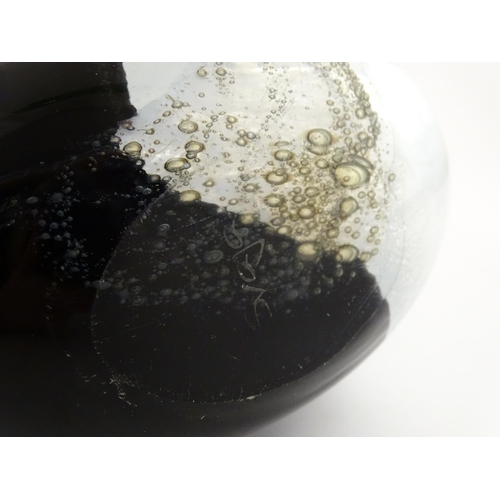 310 - A large art glass vase by Svaja. Signed under. Approx. 15