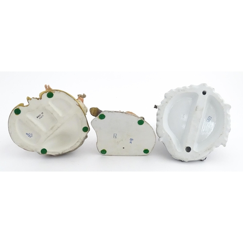 190 - Three Capodimonte figures comprising a model of a sailor, a cobbler, and a tramp with needle and thr... 