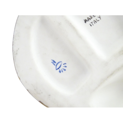 190 - Three Capodimonte figures comprising a model of a sailor, a cobbler, and a tramp with needle and thr... 